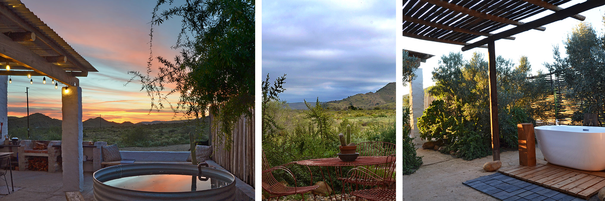 The Studio pool at sunset, outdoor bath and beautiful views